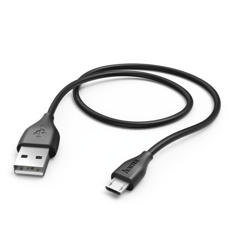 Hama 1.4m, USB2.0-A USB2.0 Micro-B cable USB 1,4 m USB A Micro-USB B Negro