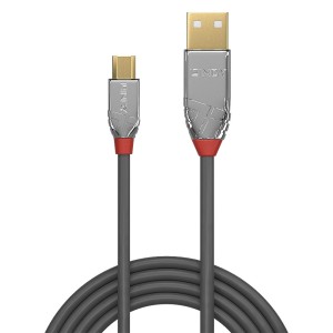 Lindy 36653 cable USB USB 2.0 3 m USB A Micro-USB B Gris