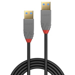 Lindy 36750 cable USB USB 3.2 Gen 1 (3.1 Gen 1) 0,5 m USB A Negro