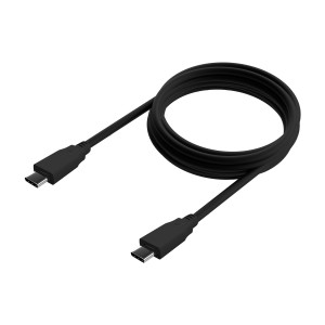 AISENS Cable USB 3.2 Gen2x2 20Gbps 8k@30Hz 5A 100W E-Marker, Tipo USB-C M-USB-C M, Negro, 2.0m