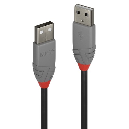 Lindy 36690 cable USB USB 2.0 0,2 m USB A Negro