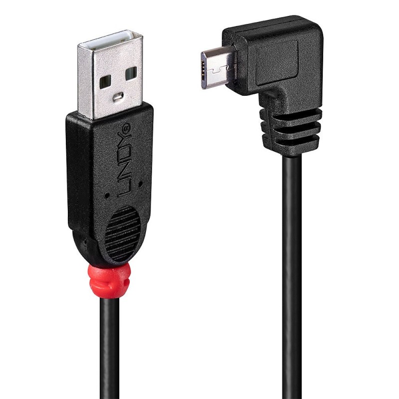 Lindy 31977 cable USB USB 2.0 2 m USB A Micro-USB B Negro