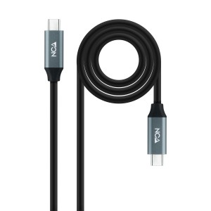 Nanocable Cable USB 3.2 Gen2x2 20Gbps 5A 100W 4K 60Hz USB-C M-USB-C M, 1.5 m