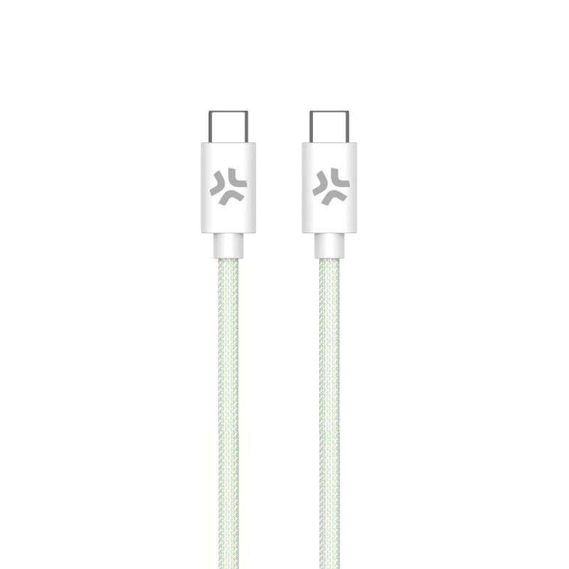 Celly USBCUSBCCOTTGN cable USB 1,5 m USB C Verde, Blanco