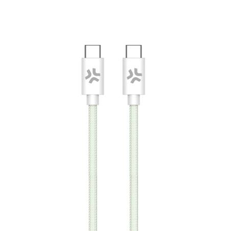 Celly USBCUSBCCOTTGN cable USB 1,5 m USB C Verde, Blanco