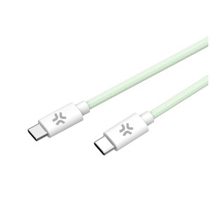 Celly USBCUSBCCOTTGN cable USB 1,5 m USB C Verde, Blanco