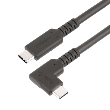StarTech.com Cable de 2m USB-C Resistente Acodado a la Derecha - USB 3.2 Gen 1 (5 Gbps) - Cable de Transferencia USB Tipo C -