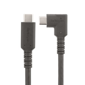 StarTech.com Cable de 2m USB-C Resistente Acodado a la Derecha - USB 3.2 Gen 1 (5 Gbps) - Cable de Transferencia USB Tipo C -