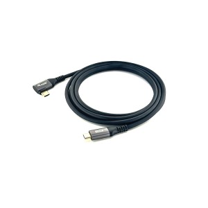 Equip Cable USB 2.0 C a C en ángulo de 90°, M M, 3,0 m, PD 100 W, negro