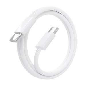 AISENS Cable USB 2.0 3A 60W Apple, tipo USB-C M-USB-C M, Blanco, 1.0m