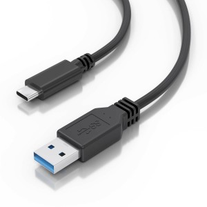 AISENS Cable USB 3.1 Gen2 10Gbps 3A, Tipo USB-C M-A M, Negro, 2.0m
