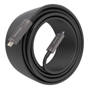 AISENS - Cable USB 3.1 Gen2 10Gbps AOC 4K@60Hz 3A 60W E-Marker, tipo USB-C M-USB-C M, Negro, 7.5m
