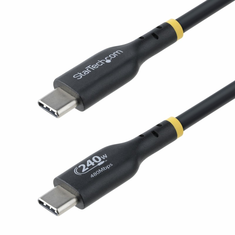 StarTech.com Cable de Carga USB-C de 4m - Cable USB Tipo C - Certificación USB-IF - PD de 240W EPR - Cable USB 2.0 USB-C de