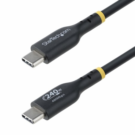 StarTech.com Cable de Carga USB-C de 4m - Cable USB Tipo C - Certificación USB-IF - PD de 240W EPR - Cable USB 2.0 USB-C de