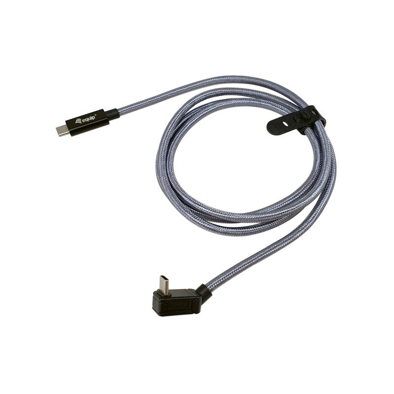 Equip 128421 Cable USB 3.2 Gen 2x2 C a conector C U, 1,0m, negro, M M, PD240W, 4K 60Hz, 20Gbps