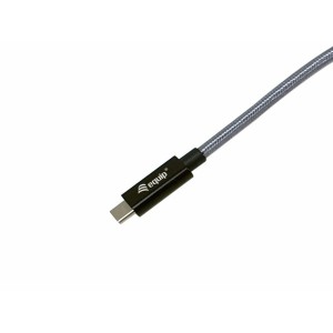 Equip 128421 Cable USB 3.2 Gen 2x2 C a conector C U, 1,0m, negro, M M, PD240W, 4K 60Hz, 20Gbps