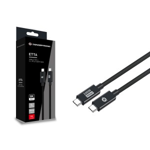 Conceptronic ETTA04B20 cable USB USB4 Gen 3x2 2 m USB C Negro