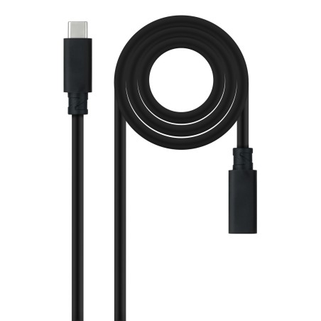 Nanocable 10.01.4501-L150 cable USB USB 3.2 Gen 2x2 1,5 m USB C Negro