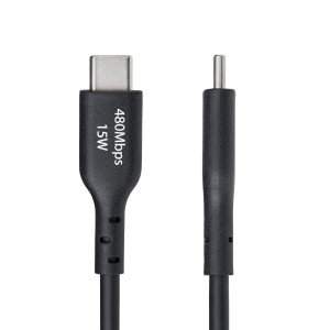 StarTech.com Cable de Carga USB-A a USB-C de 15cm - Cable Cargador USB-A a USB Tipo C - Cable USB 2.0 - 3A - Recubrimiento de