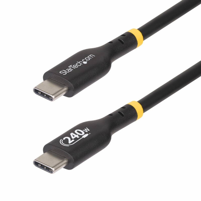 StarTech.com Cable de Carga USB-C de 1m - Cable USB Tipo C - Certificación USB-IF - PD de 240W EPR - Cable USB 2.0 USB-C de