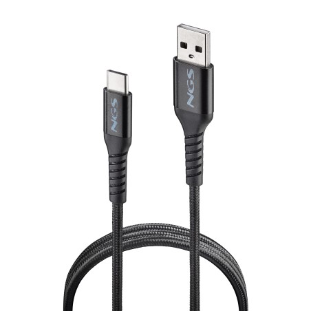 NGS KNOT-AC cable USB USB 2.0 1 m USB A USB C Negro
