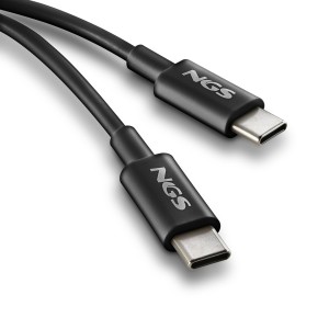 NGS ZYRO 60W-1 cable USB USB 2.0 1 m USB C Negro