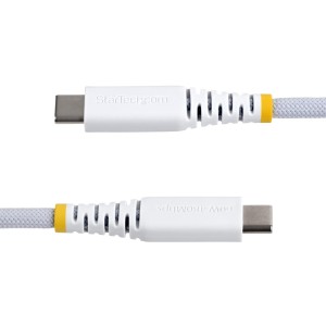 StarTech.com Cable de Carga USB-C Trenzado de 2m - Cable Cargador USB Tipo C para Portátil - Cable Resistente para Carga de