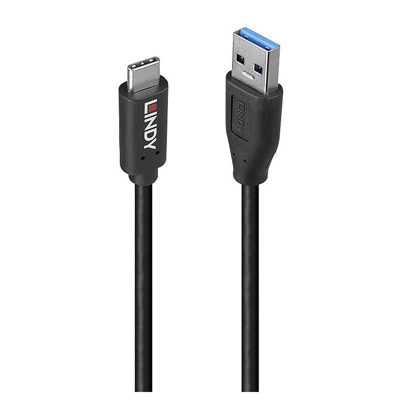Lindy 36970 cable USB USB 3.2 Gen 2 (3.1 Gen 2) 0,5 m USB A USB C Negro