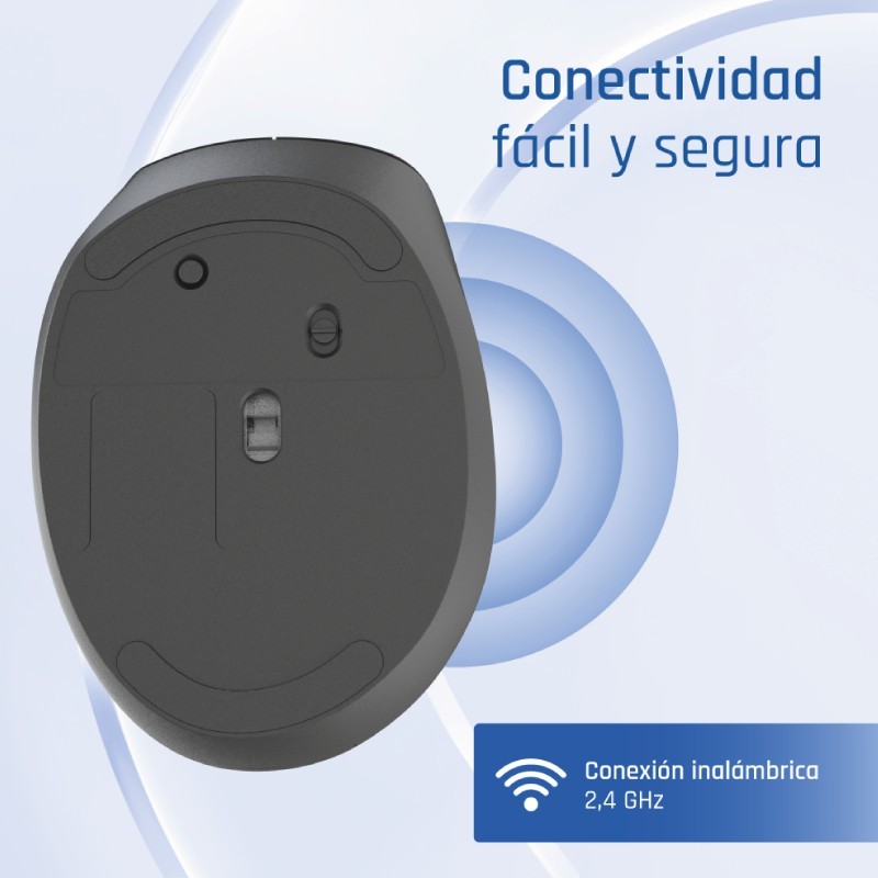 iggual Ratón inalámbrico ERGO-SILENT-6D 1600DPI