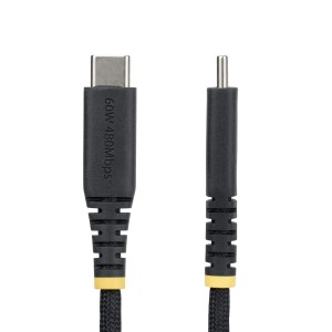 StarTech.com Cable de Carga USB-C Trenzado de 2m - Cable Cargador USB Tipo C para Portátil - Cable Resistente para Carga de
