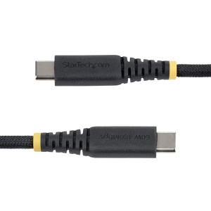 StarTech.com Cable de Carga USB-C Trenzado de 2m - Cable Cargador USB Tipo C para Portátil - Cable Resistente para Carga de