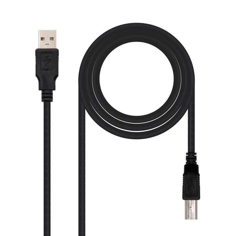 Nanocable CABLE USB 2.0 IMPRESORA, TIPO A M-B M, NEGRO, 3.0 M