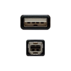 Nanocable CABLE USB 2.0 IMPRESORA, TIPO A M-B M, NEGRO, 3.0 M