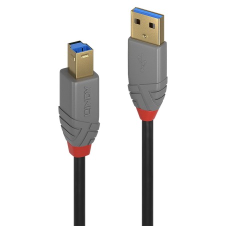 Lindy 36744 cable USB USB 3.2 Gen 1 (3.1 Gen 1) 5 m USB A USB B Negro