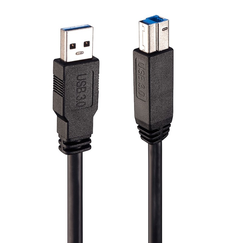 Lindy 43098 cable USB USB 3.2 Gen 1 (3.1 Gen 1) 10 m USB A USB B Negro