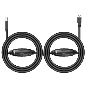 Lindy 43098 cable USB USB 3.2 Gen 1 (3.1 Gen 1) 10 m USB A USB B Negro