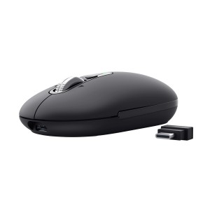 Trust Seron Slim Multi ratón Oficina Ambidextro RF Wireless + Bluetooth Óptico 3200 DPI