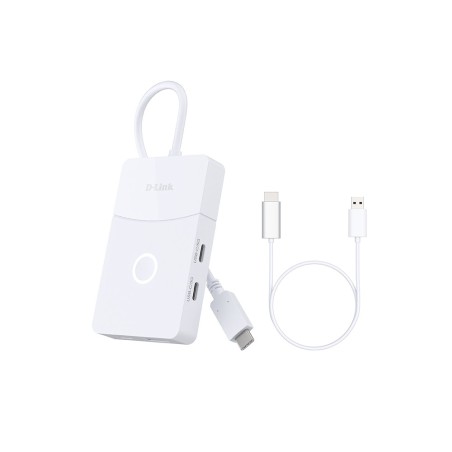 D-Link DUP-501 hub de interfaz USB 3.2 Gen 1 (3.1 Gen 1) Type-C 5000 Mbit s Blanco
