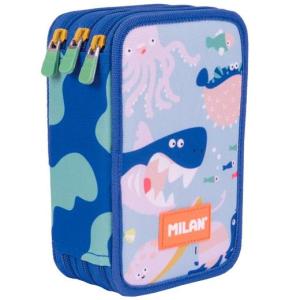 MILAN PLUMIER 3 PISOS CON CONTENIDO SERIE ESPECIAL BLUE ODYSSEY