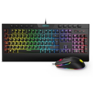 Kalyos teclado Ratón incluido Juego USB Negro