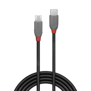 Lindy 36893 cable USB USB 2.0 3 m USB C Micro-USB B Negro