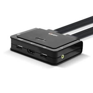 Lindy 42340 interruptor KVM Negro