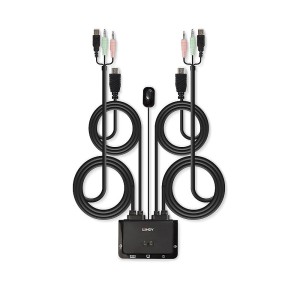 Lindy 42340 interruptor KVM Negro
