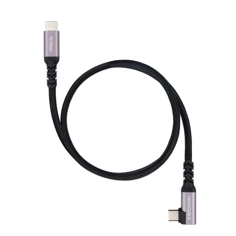 Nanocable 10.01.4700 cable USB USB 3.2 Gen 2 (3.1 Gen 2) 0,5 m USB C Negro