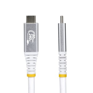 StarTech.com Cable USB4 1,5m - Cable USB-C Certificado USB-IF - 80Gbps - Cable USB Tipo C - PD de 240W - 8K120 4K240 - DP 2.1 -