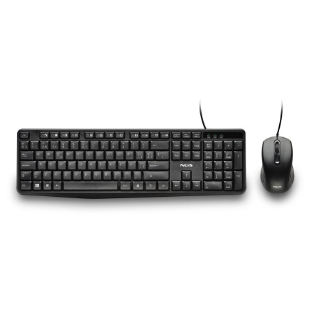 NGS COCOA KIT V2 teclado Ratón incluido Universal USB QWERTY Español Negro