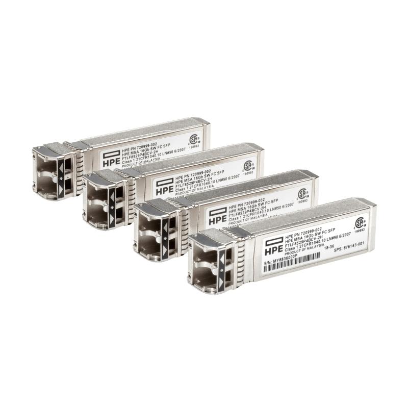 MSA 16Gb SFP+ Short Wave Fibre Channel 4-pack Transceiver Bundle