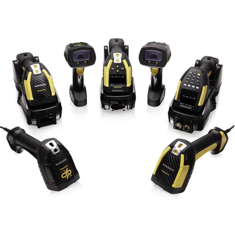 PBT9600-DPXRBK10EU lector de código de barras Lector de códigos de barras portátil 1D/2D Negro, Amarillo