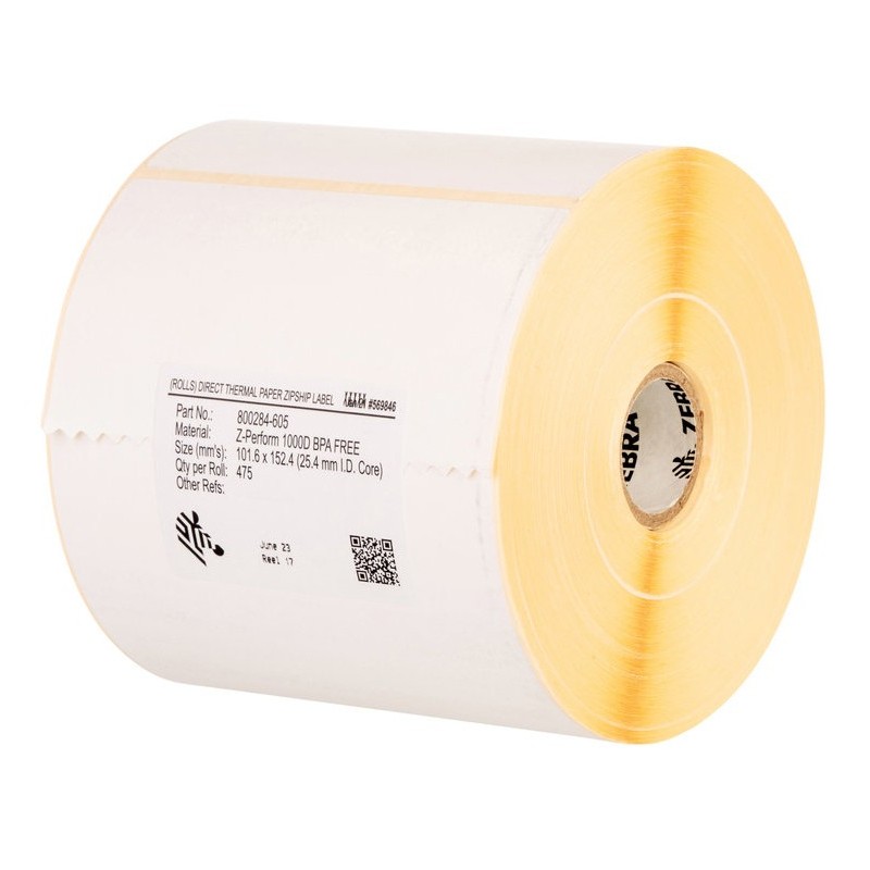 Zebra Z-Perform 1000T Blanco Etiqueta para impresora autoadhesiva