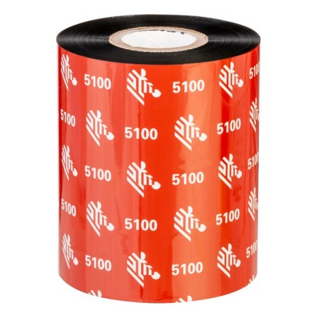 Zebra 5100 Resin cinta térmica 450 m Negro